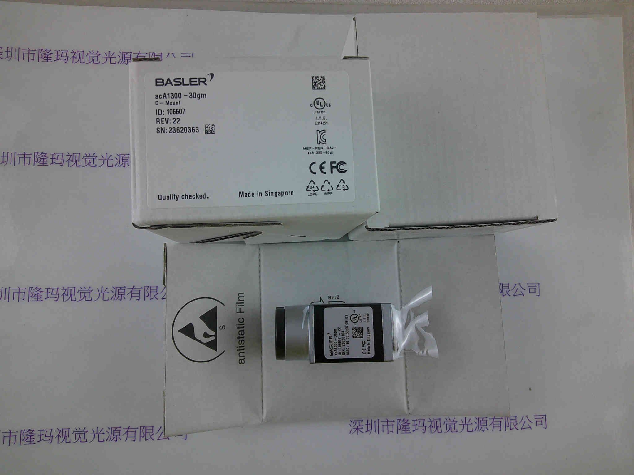 BASLER巴斯勒  工业相机   ACA1300-30GM