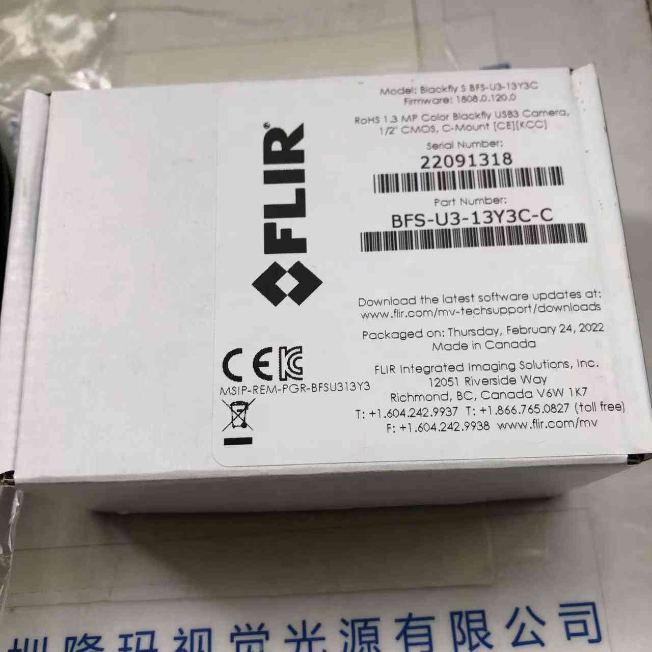 Point Grey灰点  工业相机  BFS-U3-13Y3C-C