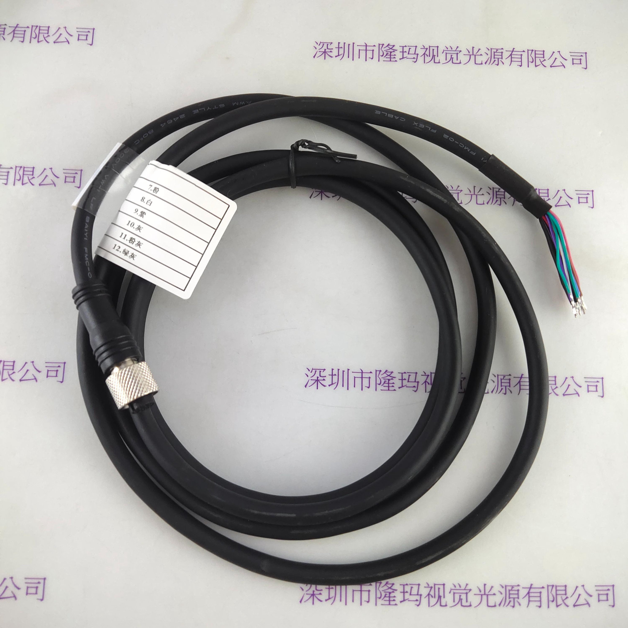 Baumer堡盟 M12/12F-OPEN-2M-H 相机电源线